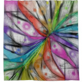 Kaleidoskop Duschvorhang (Vorderseite)