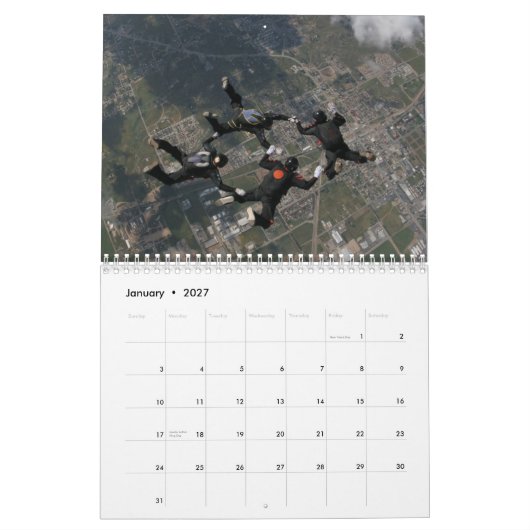 Kaleidoskop: Ein 4way Skydiving Team Kalender (Jan 2027)
