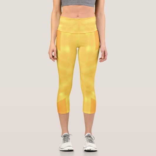 Kaleidoskop eines hellen Sonnenaufgangs Capri Leggings (Vorderseite)