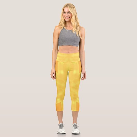 Kaleidoskop eines hellen Sonnenaufgangs Capri Leggings (Vorderseite)