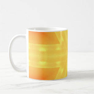 Kaleidoskop eines hellen Sonnenaufgangs und von Li Kaffeetasse