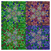 Kaleidoskop-Farben Stoffspaß! Stoff (Muster)