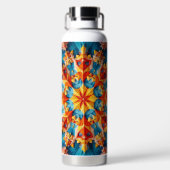 Kaleidoskop-Farbgestaltung Trinkflasche (Rückseite)