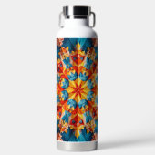 Kaleidoskop-Farbgestaltung Trinkflasche (Vorderseite)