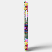 Kaleidoskop-farbiger Stern in virtuell gebürstetem Case-Mate iPhone Hülle (Rückseite / Links)
