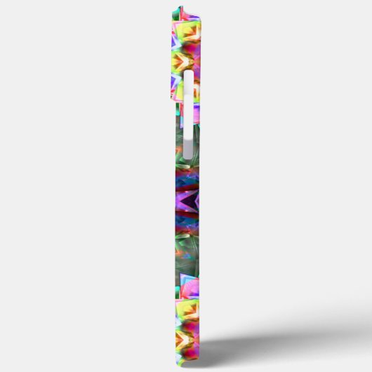 Kaleidoskop-farbiger Stern in virtuell gebürstetem Case-Mate iPhone Hülle (Rückseite / Links)
