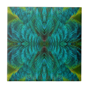 Kaleidoskop-Feder-Design Fliese