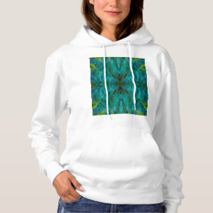 Kaleidoskop-Feder-Design Hoodie