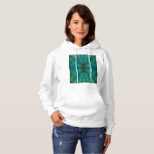 Kaleidoskop-Federdesign Hoodie (Vorne ganz)