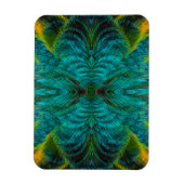 Kaleidoskop-Federdesign Magnet (Vertikal)