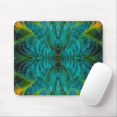 Kaleidoskop-Federdesign Mousepad (Mit Mouse)