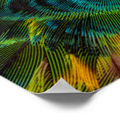 Kaleidoskop-Federdesign Poster (Ecke)
