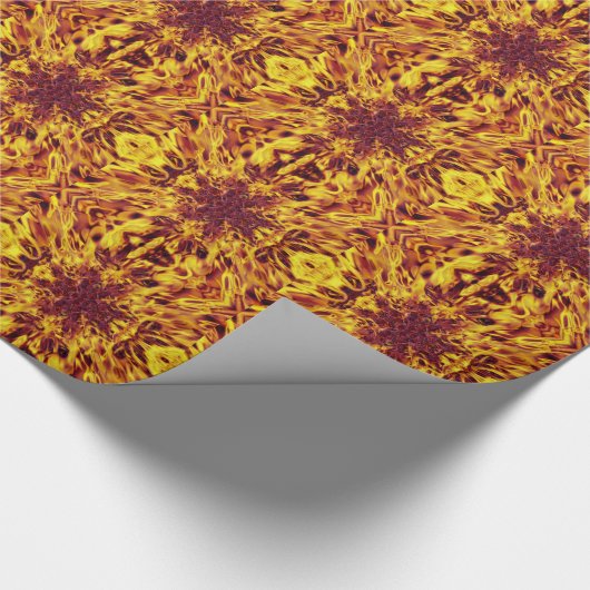 Kaleidoskop-Feuerexplosion Geschenkpapier (Ecke)