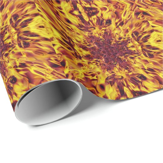 Kaleidoskop-Feuerexplosion Geschenkpapier (Rolleneckpunkt)