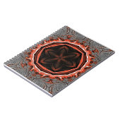 Kaleidoskop Flammen SpiralNotebook Notizblock (Linke Seite)