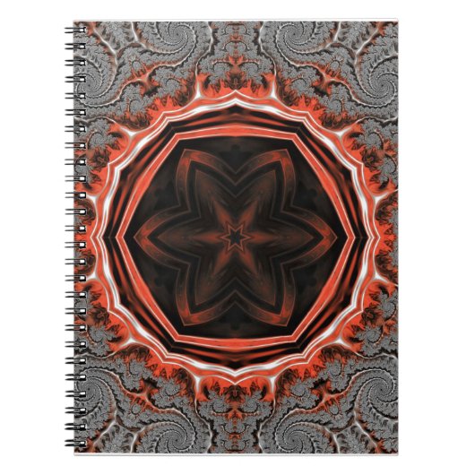 Kaleidoskop Flammen SpiralNotebook Notizblock (Vorderseite)