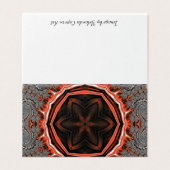 Kaleidoskop-Flammenkarten (Außenseite Aufgefaltet)