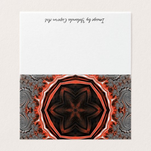 Kaleidoskop-Flammenkarten (Außenseite Aufgefaltet)