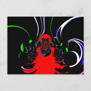 Kaleidoskop Fluid Art Druck Postkarte