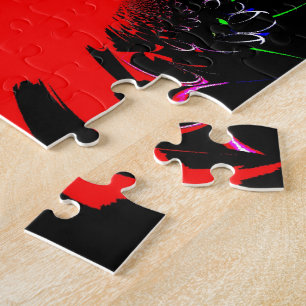 Kaleidoskop Fluid Art Druck Puzzle