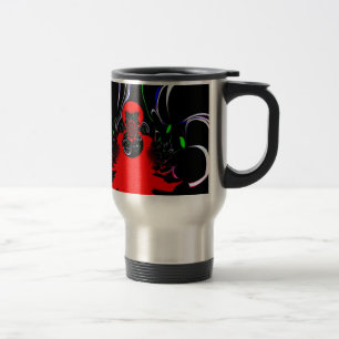 Kaleidoskop Fluid Art Druck Reisebecher