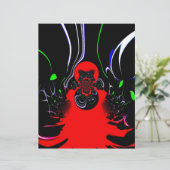 Kaleidoskop Fluid Art Print Briefbogen (Stehend Vorderseite)