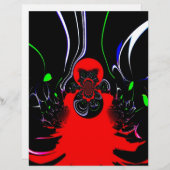 Kaleidoskop Fluid Art Print Briefbogen (Vorne/Hinten)