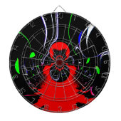 Kaleidoskop Fluid Art Print Dartscheibe (vorne)