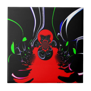 Kaleidoskop Fluid Art Print Fliese