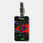 Kaleidoskop Fluid Art Print Gepäckanhänger (Vorderseite vertikal)