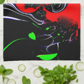 Kaleidoskop Fluid Art Print Handtuch (Gefaltet)