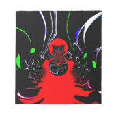 Kaleidoskop Fluid Art Print Notizblock (Vorderseite)