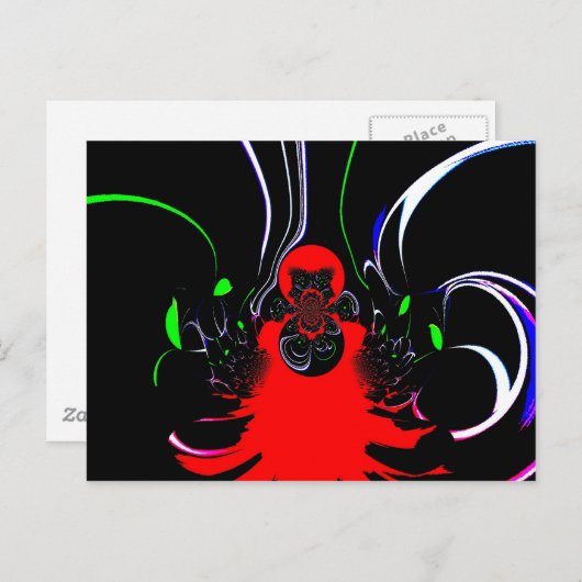 Kaleidoskop Fluid Art Print Postkarte (Vorne/Hinten)