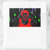 Kaleidoskop Fluid Art Print Rechteckiger Aufkleber (Tasche)