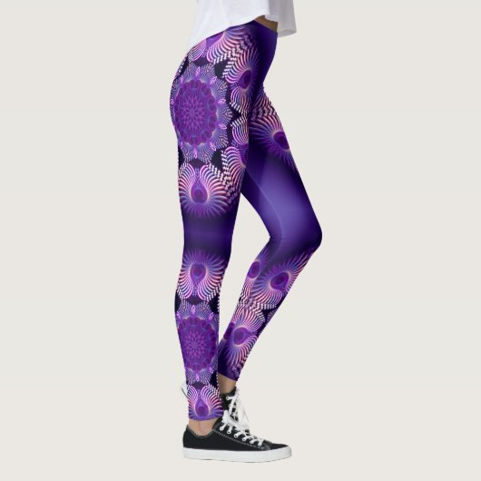 Kaleidoskop-Fraktal - Apophysis-Blume I Leggings (Rechts)