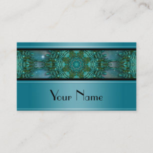 Kaleidoskop Fraktal Mandala X + Ihr Text Visitenkarte