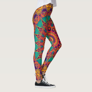 Kaleidoskop-Fraktal - Tätowierung II + Ihre Ideen Leggings