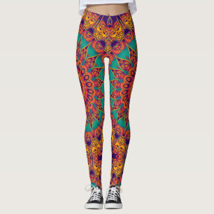 Kaleidoskop-Fraktal - Tattoo II + Ihre Ideen Leggings