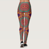 Kaleidoskop-Fraktal - Tattoo II + Ihre Ideen Leggings (Rückseite)