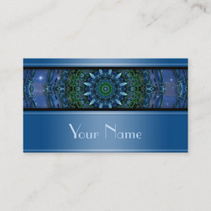 Kaleidoskop-FraktalMandala VII + Ihr Text Visitenkarte