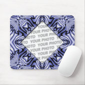 Kaleidoskop frameART - blau + Ihr Foto & Text Mousepad (Mit Mouse)