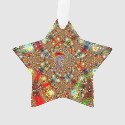 "Kaleidoskop Fury" Acrylschmuck Ornament (Rückseite)