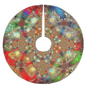 "Kaleidoskop Fury" Baumrock Polyester Weihnachtsbaumdecke (Vorderseite)