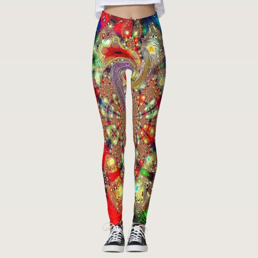 "Kaleidoskop-Fury" Leggings (Vorderseite)