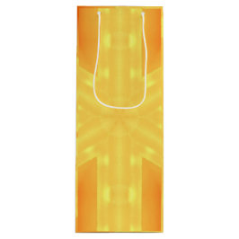 Kaleidoskop Gelb und Linien Geschenktüte Für Weinflaschen