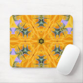 Kaleidoskop Gelbe Sonnenblumenblätter Mousepad (Mit Mouse)