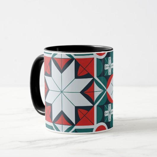 Kaleidoskop gemustert tasse (Vorderseite Links)