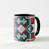 Kaleidoskop gemustert tasse (VorderseiteRechts)