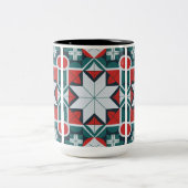 Kaleidoskop gemustert zweifarbige tasse (Mittel)