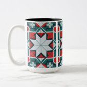 Kaleidoskop gemustert zweifarbige tasse (Links)